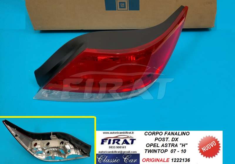 FANALINO OPEL ASTRA H TWINTOP 07 -10 POST.DX (1222136)